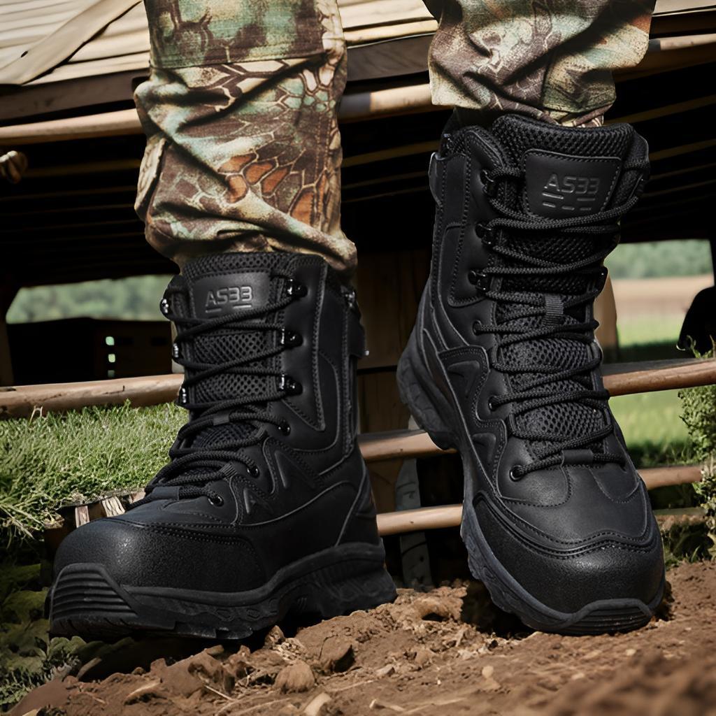 Herren Tactical Boots mit Knöchelschutz Rutschfest Outdoor
