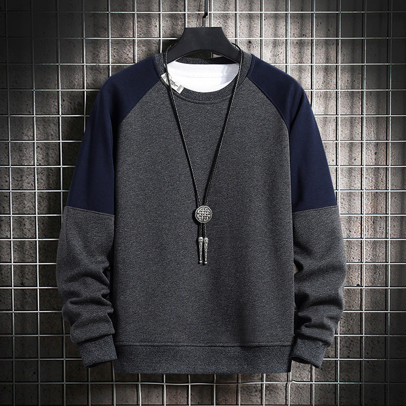 Herren Sweatshirt Modisch Kontrastärmel Trendig