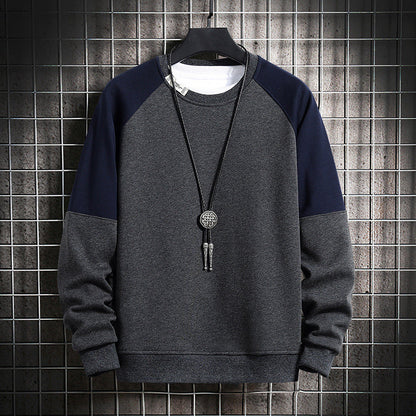 Herren Sweatshirt Modisch Kontrastärmel Trendig