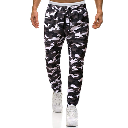 Herren Cargohose Camouflage Stretch