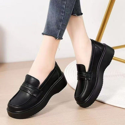 Damen Slipper Hochplateau Komfort Ledersohle Mode - BerlinGlamour