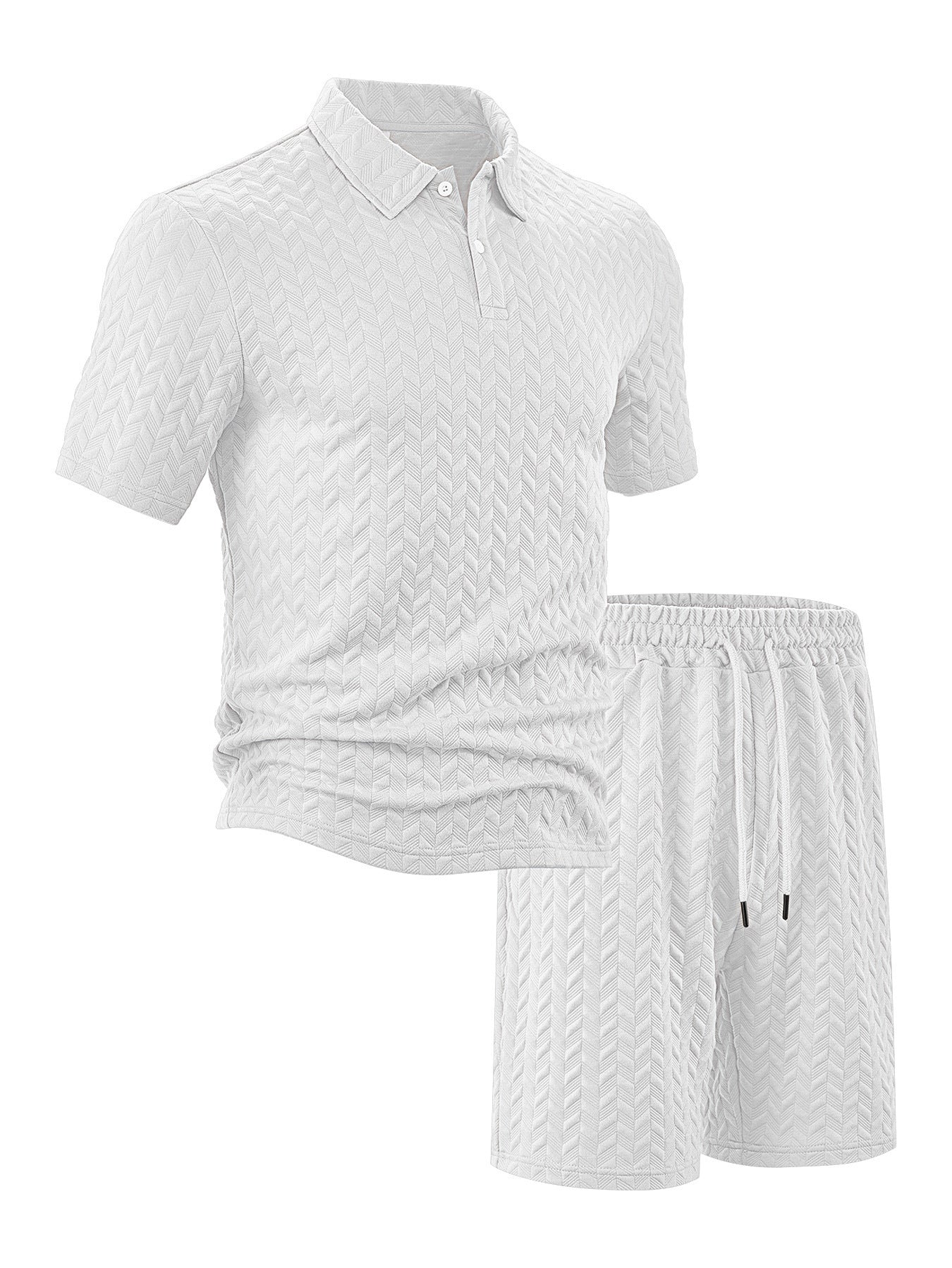 Herren Sport Set Polo Shirt und Shorts Freizeit