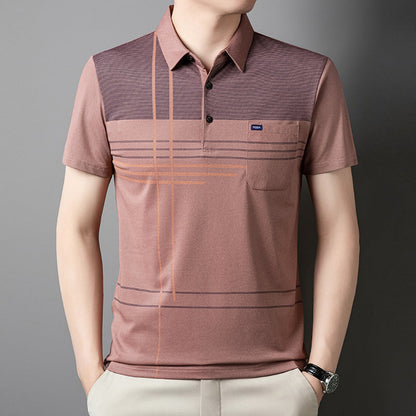 Herren Poloshirt Modern Grafikdesign Atmungsaktiv