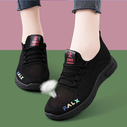Damen Sneaker Leicht Luftig Sport Mesh Schuhe