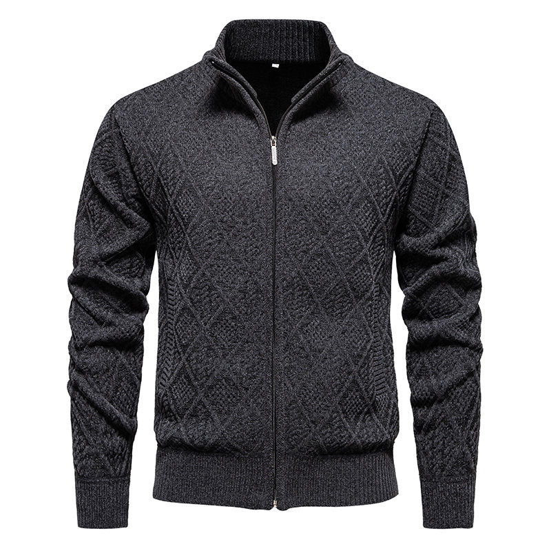Herren Strickjacke Modern Struktur Optik Berlin Style