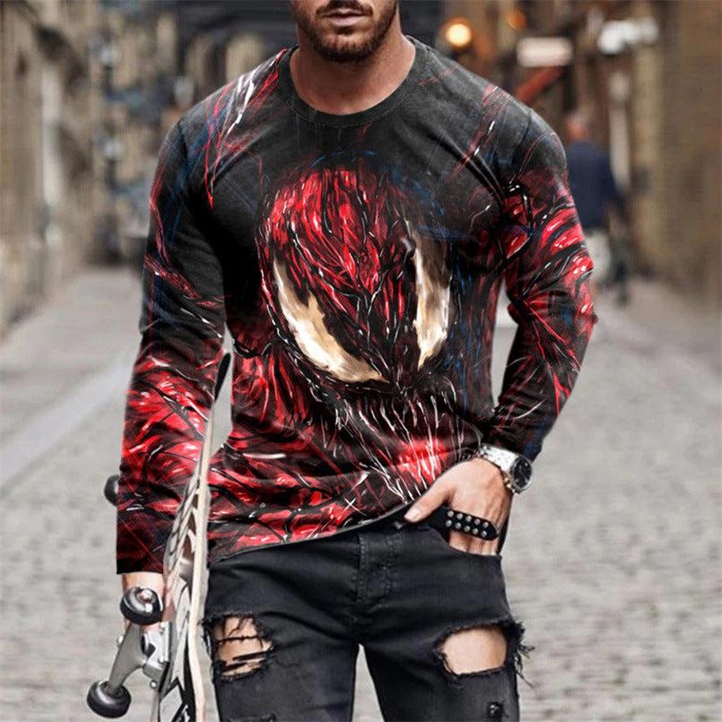 Herren T-Shirt Langarm Venom Design Berlin Style