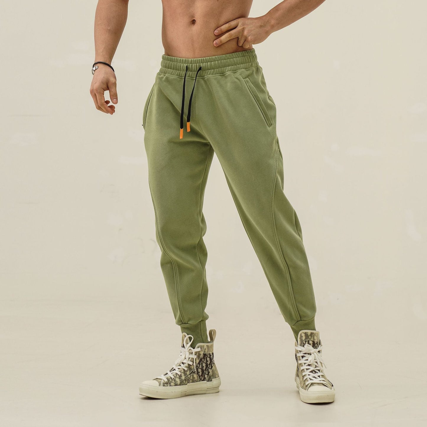 Sportliche Herren Joggerhose Bequem Grau
