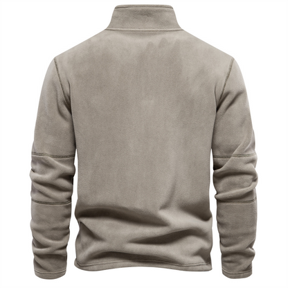 Herren Sweatshirt Klassisch Viertelreißverschluss Bequem