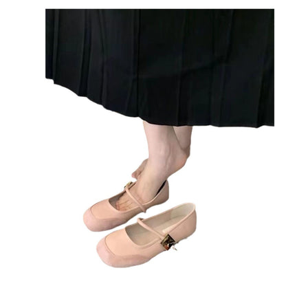 Damen Ballerina Schuhe Elegantes Design Mit Riemen Modern