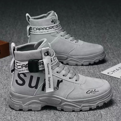 Damen Sneaker High-Top Knöchelriemen Verstellbar Trendy Damenmode