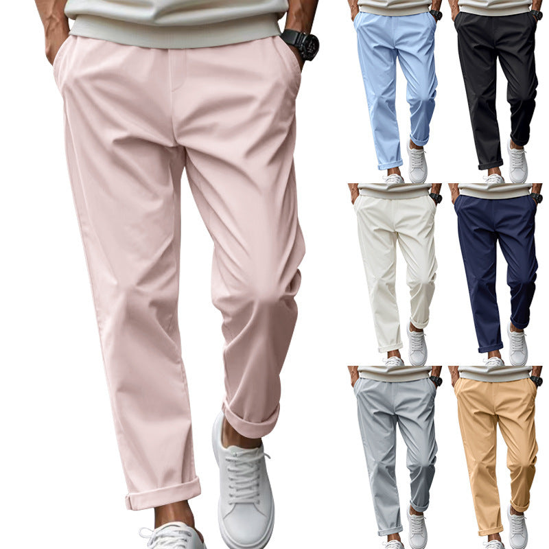 Herren Chino-Hose Bequem Atmungsaktiv Slim-Fit - BerlinGlamour