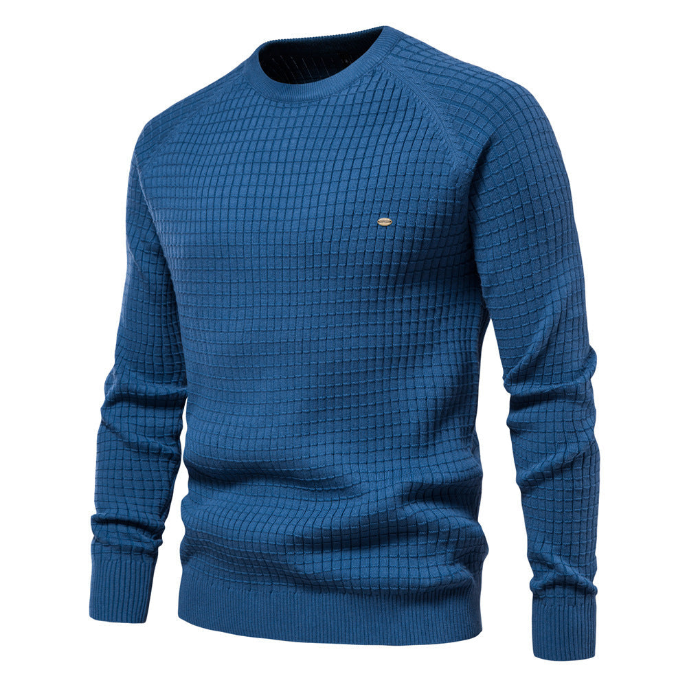 Herren Sweatshirt Rundhals Modern Strukturiert