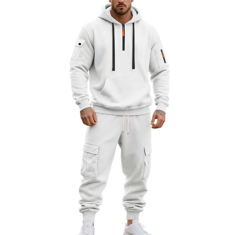 Herren Jogginganzug Sportlich Funktionale Taschen