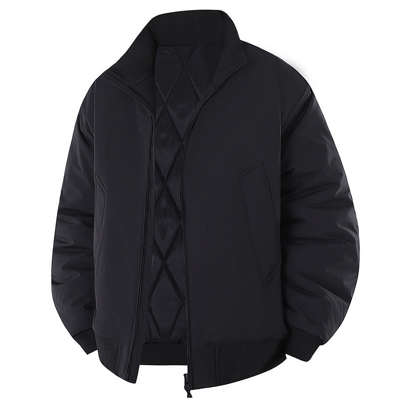 Herren Steppjacke Modern Hoher Kragen Winter