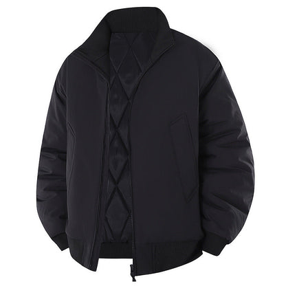 Herren Steppjacke Modern Hoher Kragen Winter