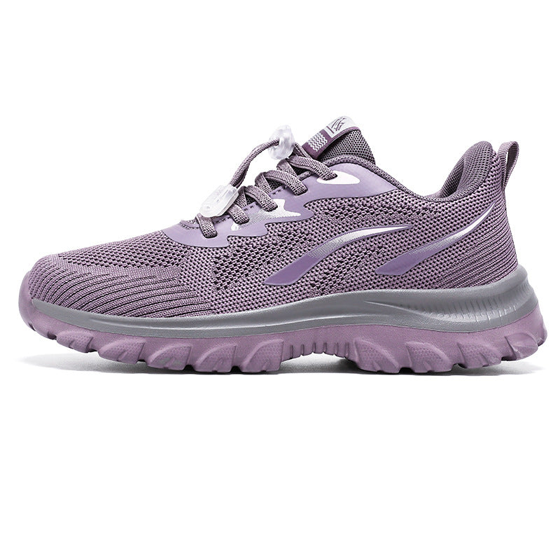 Damen Laufschuhe Sportlich Atmungsaktiv Schnellschnürung