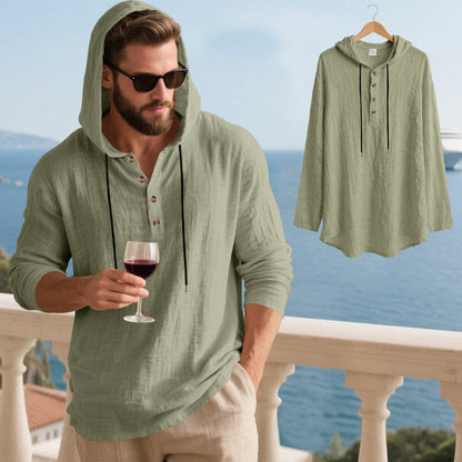 Herren Kapuzenshirt Weich Baumwolle Bequem Mit Taschen