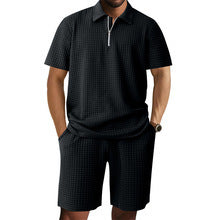 Herren Polo Kurzarm Modern mit elastischen Shorts Sportlich