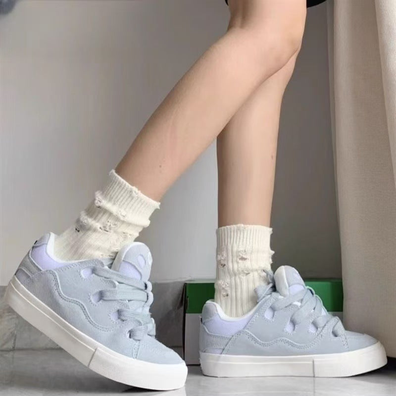 Damen Sneaker Weich Bequem Schnürsystem Modern - BerlinGlamour