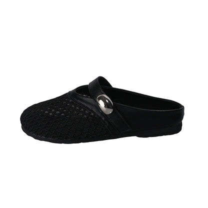 Damen Hausschuhe Bequem Netzdesign Modern