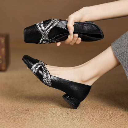 Damen Ballerinas Elegant Bequem Schnürung Weißen Lederschuhe