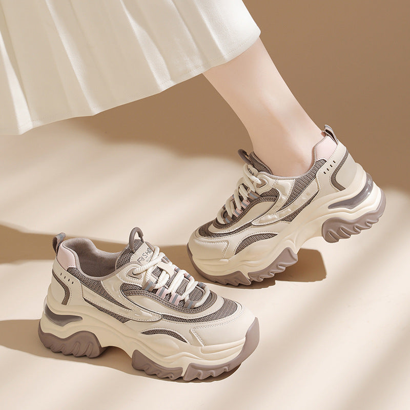 Damen Laufschuhe Chunky Sneaker atmungsaktiv Komfort