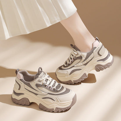 Damen Laufschuhe Chunky Sneaker atmungsaktiv Komfort
