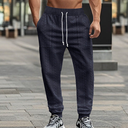 Herren Jogginghose Sportlich Elastisch Mit Struktur