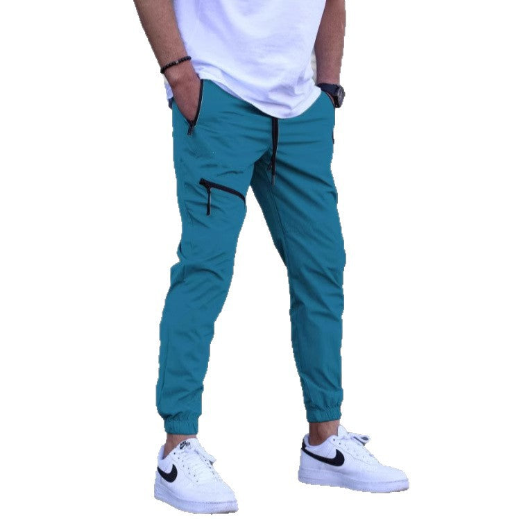 Herren Sport Hose Leicht Mit Reißverschlusstaschen