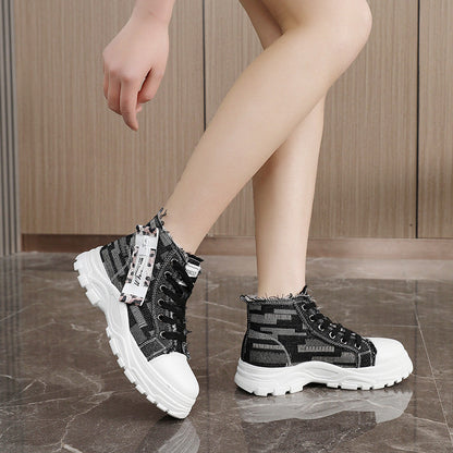 Damen Sneaker Trendig Designer Schuhe Modisch Mit Plakette