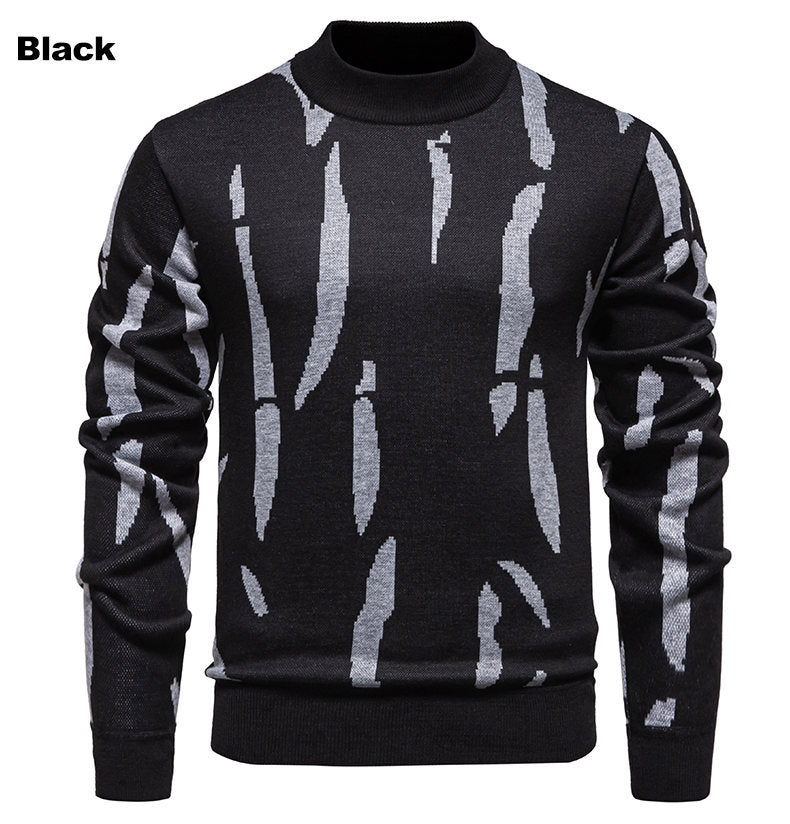 Modischer Herren Pullover Grafik Muster Trendig