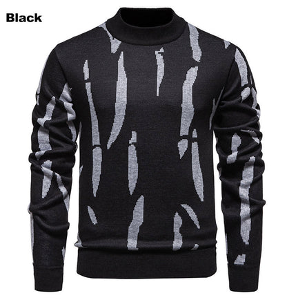 Modischer Herren Pullover Grafik Muster Trendig