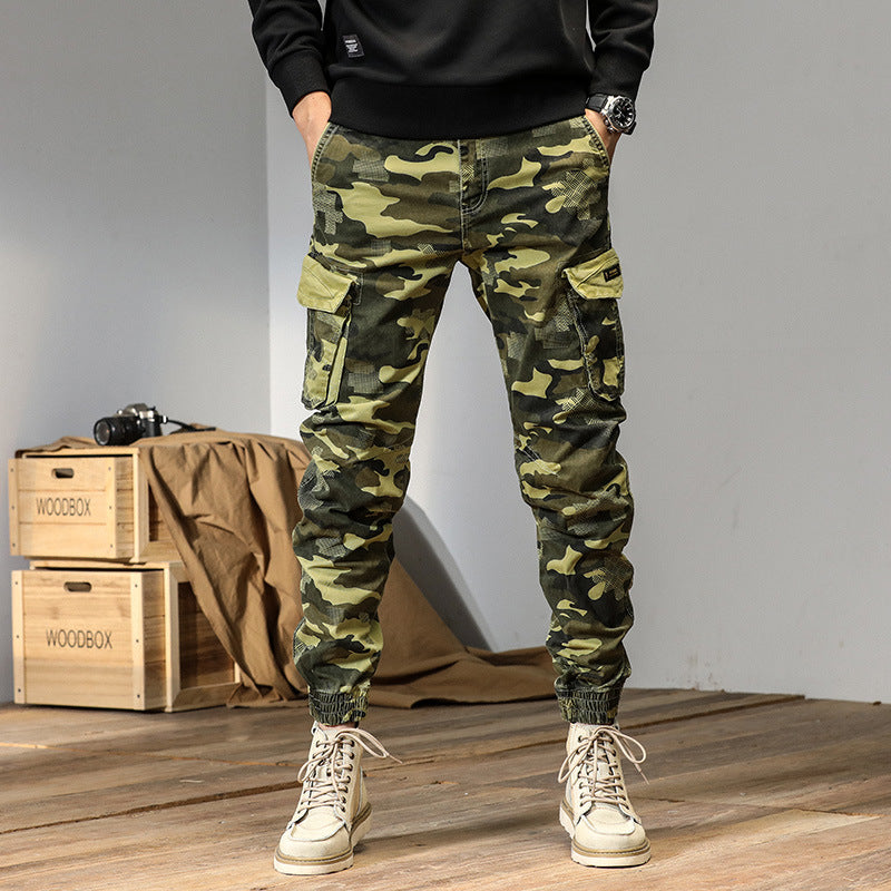 Herren Cargo-Hose Camouflage Praktisch Vieltaschen