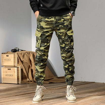 Herren Cargo-Hose Camouflage Praktisch Vieltaschen