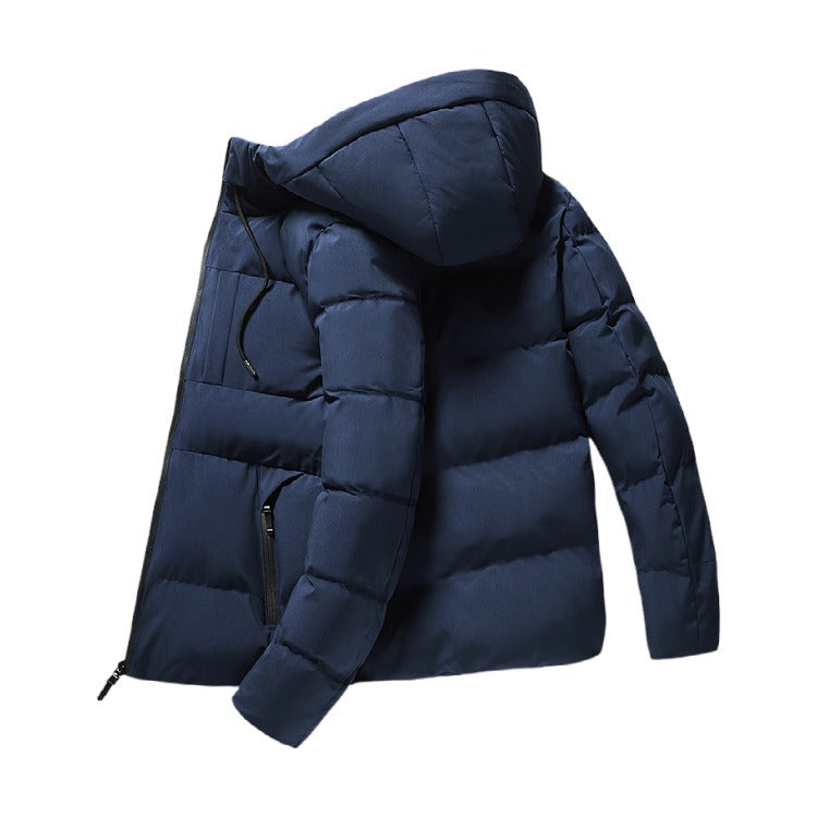 Herren Steppjacke Isoliert mit Kapuze Warm