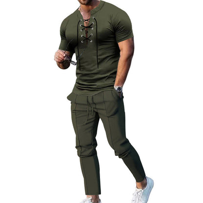 Herren Freizeit-Set mit lässigem Oberteil und bequemen Joggerhosen
