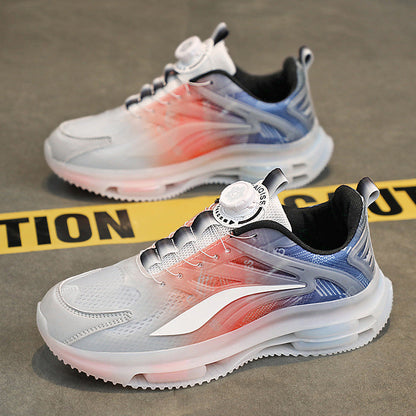 Damen Sneaker Sportlich Luftpolster Schnellschnürsystem