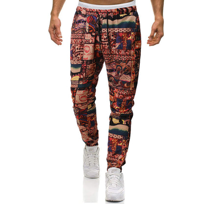 Herren Sporthose Modern mit Trend-Muster Sportlich
