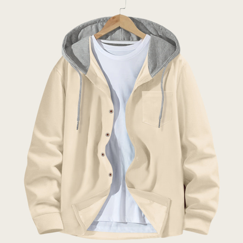 Herren Freizeitjacke Kapuzenjacke Mit Taschen