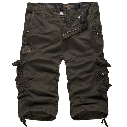 Herren Cargoshorts Bequem mit verstellbarem Bund und vielen Taschen