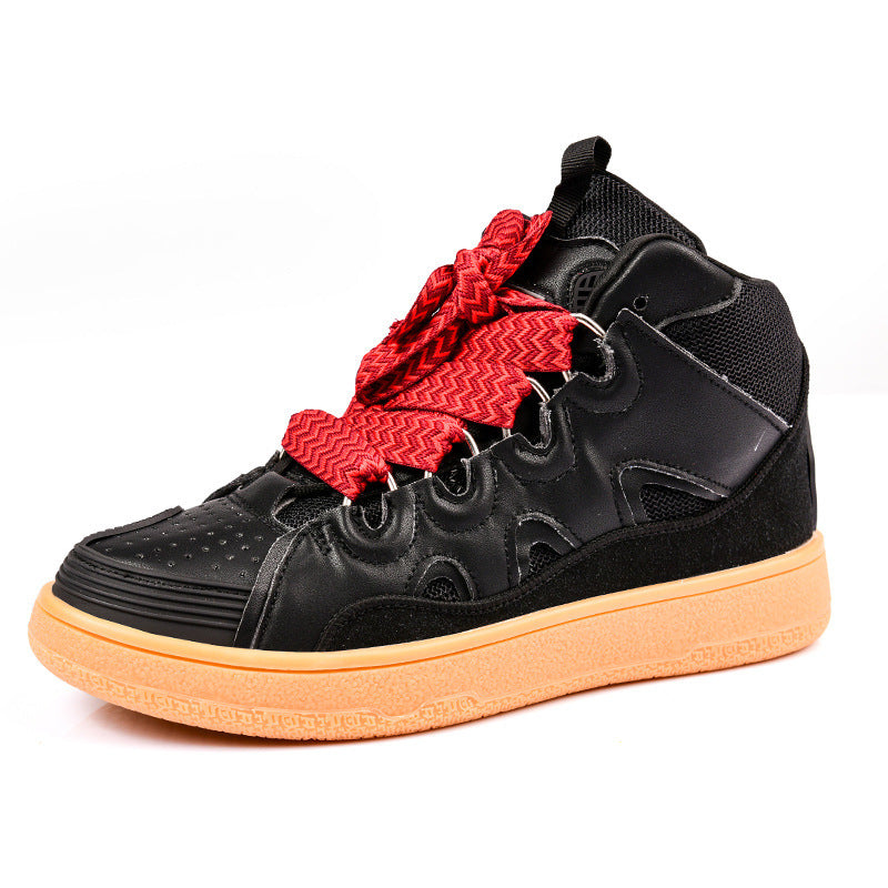 Damen Sneaker High-Top Sportlich Mehrfarbig Schnürsystem
