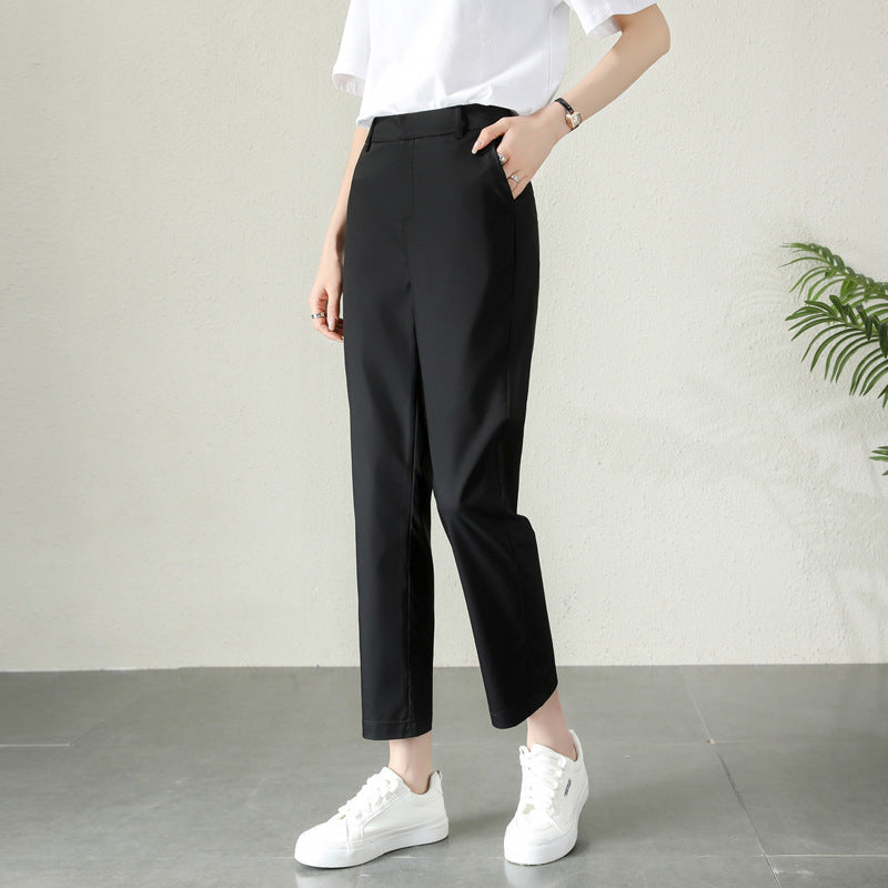 Damen Chino Hose Elegant Slim Fit