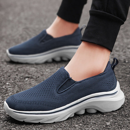 Damen Sneaker Bequem Slip-On Flexible Weich