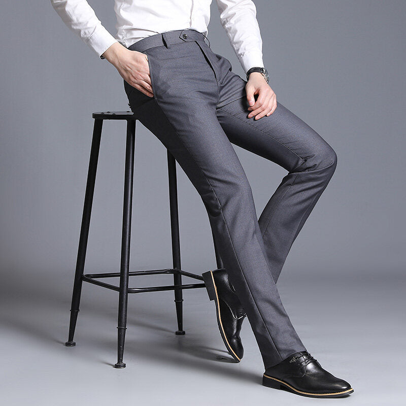 Herren elegante Slim-Fit Anzughose BerlinGlamour.