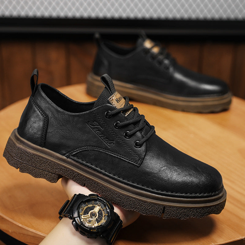 Damen Schnürschuhe Robust Leder Rutschfest