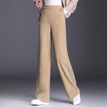 Weite Damen Cordhose Elastischer Bund Komfortabel