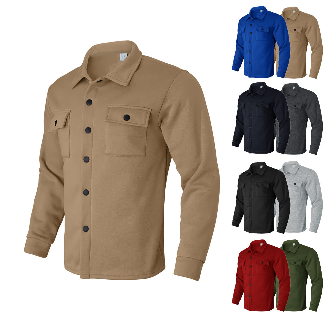 Herren Hemd Freizeit Verschließbare Brusttaschen Modern