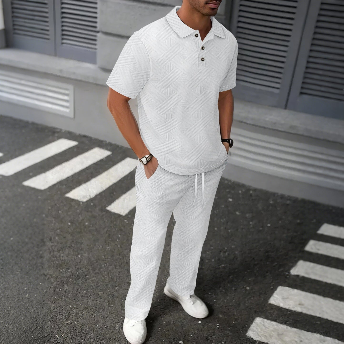 Herren Freizeit-Set Modern Stilvolles Muster Berlin