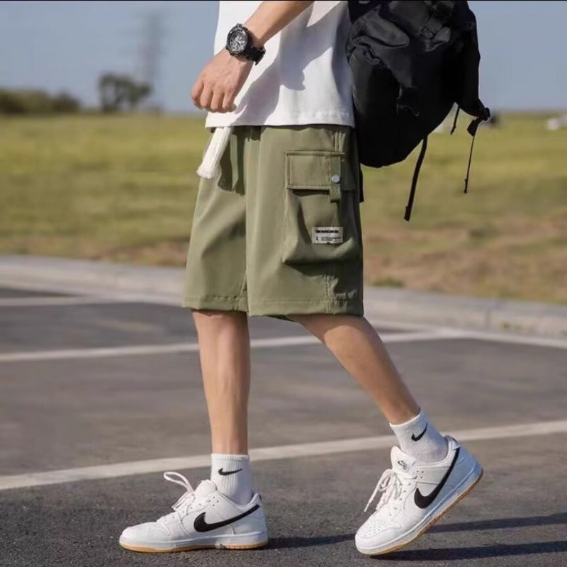 Herren Cargo-Shorts Bequem Mit Vielen Taschen Elastisch
