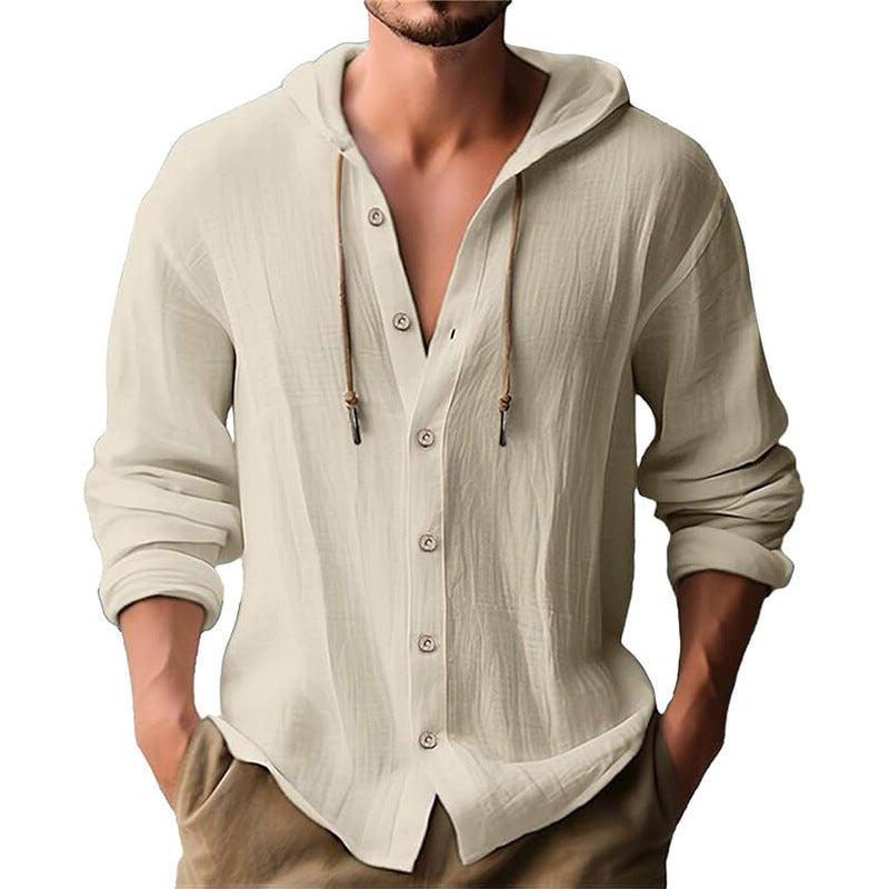 Herren Kapuzenbluse Langarm Lässig Casual